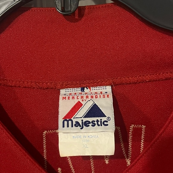 Houston Astros Roy Oswalt #44 Majestic Red Baseball Jersey - Picture 5 of 7